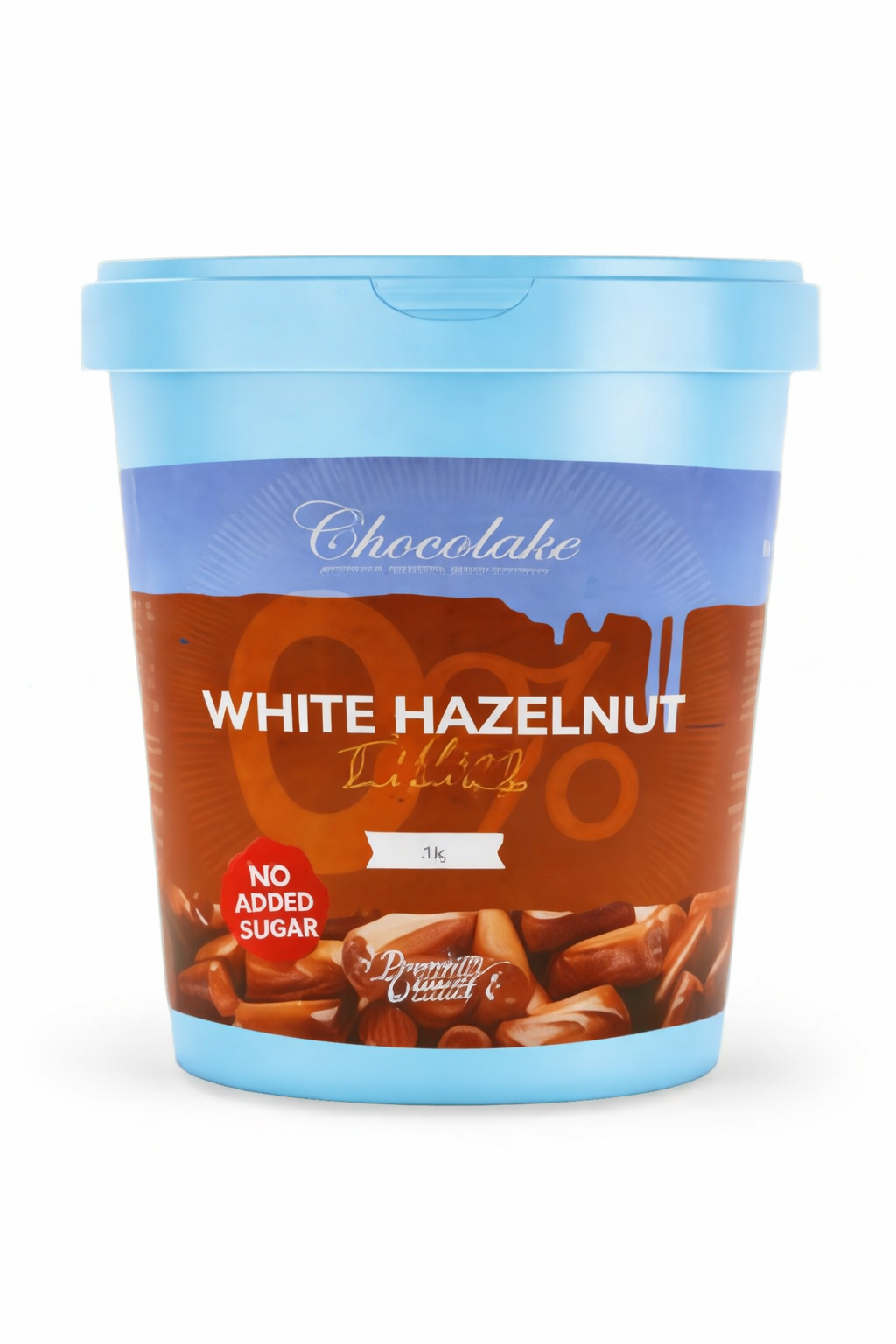 Chocolake White Hazelnut Filling Cream-Sugar Free Packing 1kg